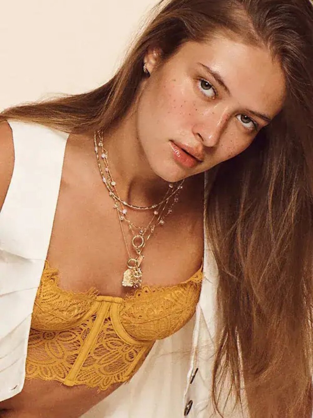 Anthropologie Spaced Crystal Tennis Necklace (Sold Out Online)